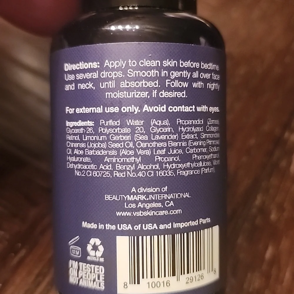 NWOT Night Concentrate Serum - Sea Lavender & Jojoba (Black) - Picture 3 of 4
